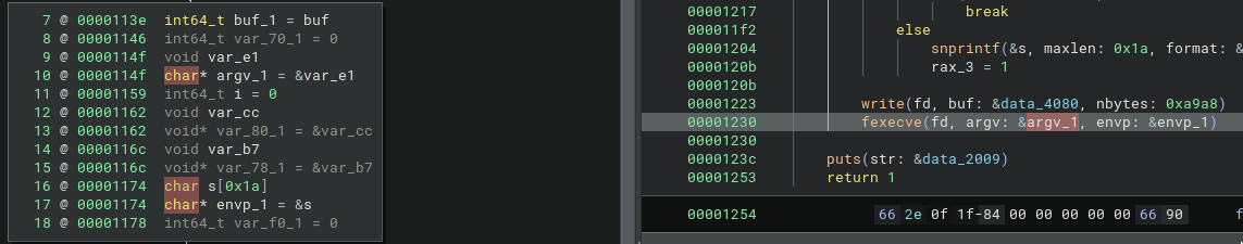 args and env for fexecve